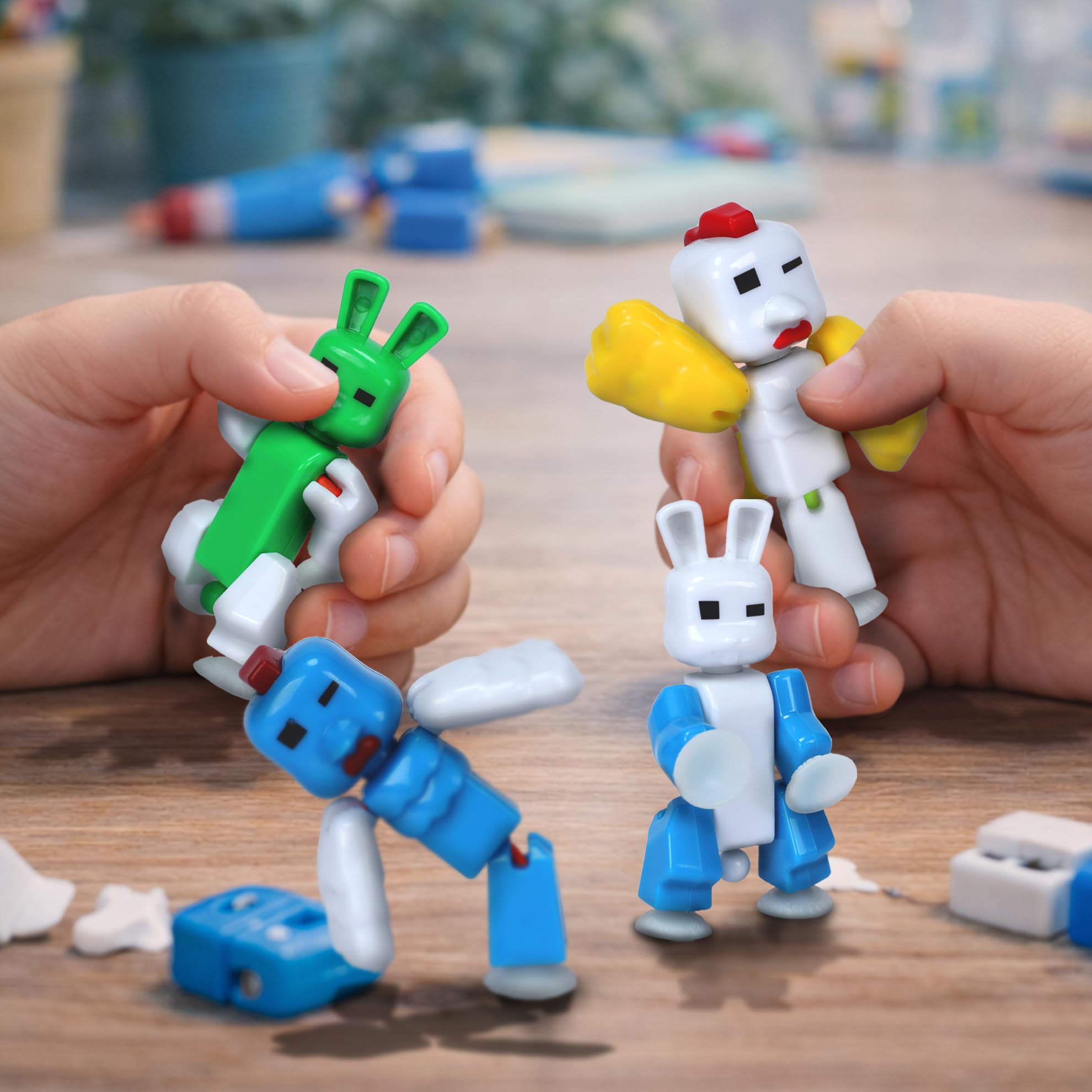 Amazon.com: Zing StikBot KlikBot 4-Pack: Collectible Bunny